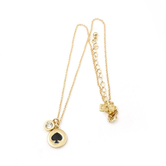 kate spade Jewelry - NWT KATE SPADE Spade & Crystal Charm Necklace